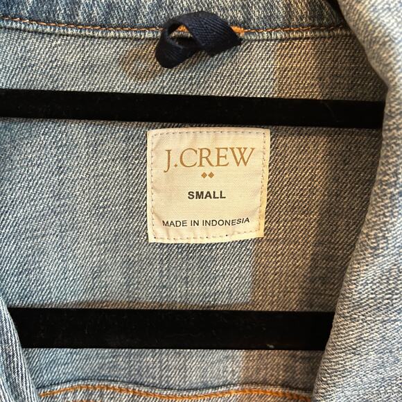 J.Crew Button Front Denim Jacket Monaco Wash Blue Size Small - Picture 5 of 5